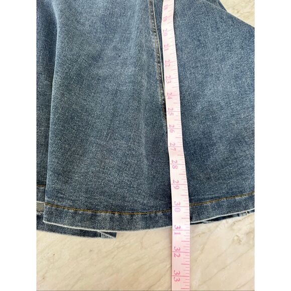 Hudson Gray stretch denim ruffle dress size M cotton blend - Picture 7 of 7